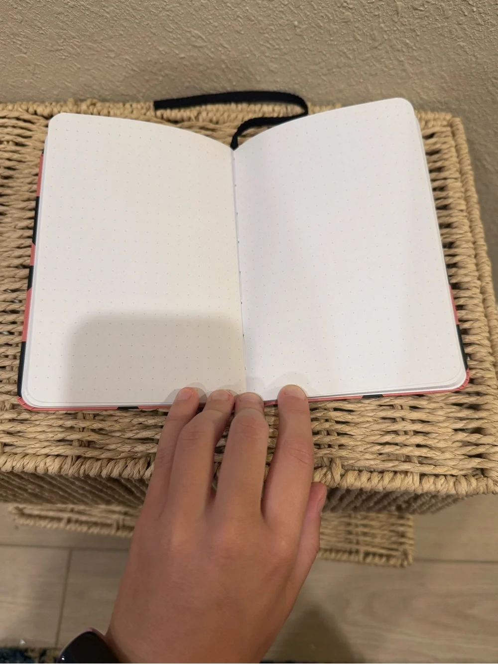 Fearless Pink & Black Geometric Journal